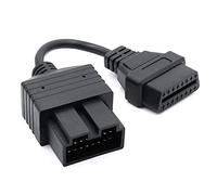 E-Car Connection 20 Pin OBD to 16 Pin Female OBD2 Diagnostic Adapter Connector Cable for KIA