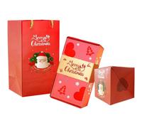 (E) Christmas Ornament Xmas Decoration Merry Christmas Surprise Box Gift Box Creating Most Surprising Gift Red Envelope Bouncing Romantic Gift Box Christm