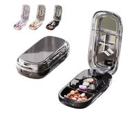 E Chu Adjustable Pill Cutter and Splitter for Multiple Pills, E-Chu Professional Pill Crusher for Small, Tiny or Large Medicine, New Portable Travel Device(Black,1/2+1/3+1/4)