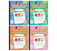 E-CLIPS USA Primary Composition Notebook K-2 Bulk, Bulk Primary Journal Grades K-2, Cuaderno De Composición Primaria, Composition Notebooks For Kids (4 Pack)