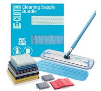 E-Cloth 13-pc Cleaning Supply Kit, Includes Microfiber Cleaning Cloth and Mop Supplies, Multi-use Cleaner Set for Glass, Window, Surface, Floor, Bathroom, Stainless Steel, Dishwasher, 100 Wash Promise