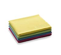 E-Cloth 4-Pack Glass & Polishing Cloth, Sustainable Microfibre Cleaning Cloth Set, Perfect Cleaner for Glass, Windows and Mirrors, Washable and Reusable, 100 Wash Promise, Assorted Colors