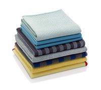 E-Cloth 8pc Home Cleaning Set, Contains Multiple Microfibre Cleaning Cloths for Household Cleaning, Dusting and Polishing Surfaces, Bathroom, Kitchen and Cars, Washable and Reusable, 100 Wash Promise