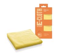 E-Cloth Bathroom Microfibre Cleaning Cloth, Absorbent Bathroom Cleaner for a Spotless Shine Bathroom Counters and Bath Tubs, Washable and Reusable, 100 Wash Promise, Yellow, 1 Pack