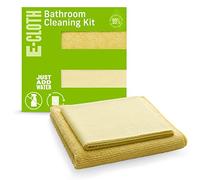 E-Cloth Bathroom Microfibre Cleaning Pack, Absorbent and Polishing Bathroom Cleaner for a Spotless Shine Bathroom Counters and Bath Tubs, Washable and Reusable, 100 Wash Promise, 2 Cloth Set