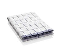 E-Cloth Classic Check Tea Microfibre Dish Towel, Streak-Free and Absorbent Dish Drying Kitchen Towels, Washable and Reusable, 100 Wash Promise, Blue, 1 Pack