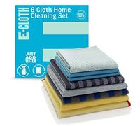 E-Cloth Cleaning Set, Contains Multiple Microfiber Cleaning Cloths for Household Cleaning, Dusting and Polishing Surfaces, Bathroom, Kitchen, Washable and Reusable, 100 Wash Promise, Assorted Colours