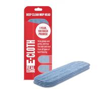 E-Cloth Deep Clean Mop Head, Microfiber Mop Head Replacement for Floor Cleaning, Great for Hardwood, Laminate, Tile and Stone Flooring, Washable and Reusable, 100 Wash Guarantee, 2 Pack
