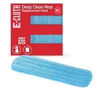 E-Cloth Deep Clean Mop Head, Microfiber Mop Head Replacement for Floor Cleaning, Great for Hardwood, Laminate, Tile and Stone Flooring, Washable and Reusable, 100 Wash Guarantee, 2 Pack