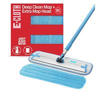 E-Cloth Deep Clean Mop with Extra Mop Replacement Head, Microfiber Mop, Perfect Floor Cleaner for Hardwood, Laminate, Tile and Stone Flooring, Washable and Reusable, 100 Wash Promise