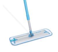 E-Cloth Microfibre Mop Deep Clean - Washable & Reusable for Floors - Blue/Silver, 1 Pack