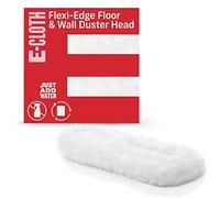E-Cloth Flexi Edge Floor & Wall Duster Head Microfiber Cleaning Cloths, 17.5in x 6in, White