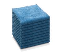 E-Cloth General Purpose Microfibre Cloth, Multipurpose Cleaning Cloth for Household Surfaces, Washable and Reusable, 100 Wash Promise, Blue, 10 Pack