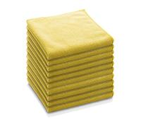 E-Cloth General Purpose Microfibre Cloth, Multipurpose Cleaning Cloth for Household Surfaces, Washable and Reusable, 100 Wash Promise, Yellow, 10 Pack
