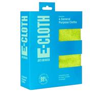 E-Cloth General Purpose Microfibre Cloth - Washable & Reusable, 100-Wash Promise, Assorted, 4 Pack