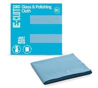 E-Cloth Glass & Polishing Cloths, Premium Microfiber Glass Cleaner, Great for Windows, Glass and Mirrors, Washable and Reusable, 100 Wash Guarantee, Alaskan Blue, 1 Pack