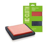 E-Cloth Granite & Stone Cleaning Kit - 2-Piece Microfibre Set, Streak-Free Shine For Granite, Marble & Stone Surfaces