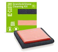 E-Cloth Granite & Stone Cleaning Kit, Premium Microfibre Cleaning Cloth, Ideal Cleaner and Polish for Granite, Marble and other Stone Countertops, 100 Wash Promise, 2 Cloth Set