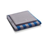 E-Cloth Hob & Oven Cleaning Cloth Set, Microfibre Stainless Stove and Kitchen Appliances Cleaner, Great for Oven, Stove and Refrigerators, Washable and Reusable, Blue & Gray, 2 Cloth Set