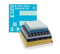 E-Cloth Home Cleaning Set - 8 Microfibre Cloths For Whole Home Cleaning Just Add Water, No Chemicals