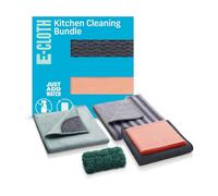 E-Cloth Kitchen Cleaning Bundle - 4 Piece Set With Scrubbing, Cleaning & Polishing Cloths Eco Packaging