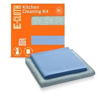 E-Cloth Kitchen Cleaning Kit, Premium Microfibre Cleaning Cloth with Scrubber, Ideal Cleaning Supplies for Kitchen Sinks and Dish Scrubber, 100 Wash Promise, 2 Cloth Set