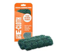 E-Cloth Kitchen Dynamo, Premium Microfiber Non-scratch Kitchen Dish Scrubber Sponge, Ideal for Dish, Sink and Countertop Cleaning, 100 Wash Guarantee, Green, 2 Pack