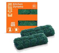 E-Cloth Kitchen Dynamo, Premium Microfiber Non-scratch Kitchen Dish Scrubber Sponge, Ideal for Dish, Sink and Countertop Cleaning, 100 Wash Guarantee, Green, 2 Pack