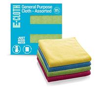 E-Cloth Microfibre Cloth 4-Pack, World's Leading Premium Microfibre Cleaning Cloth, Twice as Durable as Competition, 1 Year Promise, Ideal for Kitchen, Countertops, Sinks, and Bathrooms, Assorted