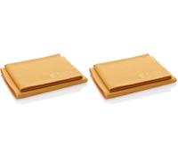 E-Cloth Microfibre Window Cleaner Kit - Glass Cleaning Cloth and Microfibre Towel Cleaning Kit for Windows, Car Windscreen, Mirrors - Orange (Pack of 2)