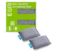 E-Cloth Non-Scratch Scrubbing Pads, Non-scratch Kitchen Scrub Sponge, Gray, 300 Wash Guarantee, 2 Pack