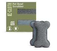E-Cloth Pet Bowl Scrubber - Bone-Shaped Pet Bowl Cleaning Scrubber, Reusable, 100 Wash Promise - 2 Pack