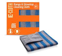E-Cloth Range & Stovetop Cleaning Cloth, Reusable Premium Microfiber Cleaning Cloth, Ideal Oven & Glass Stove Top Cleaner, 100 Wash Guarantee, Blue & Gray, 1 Pack