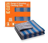 E-Cloth Range & Stovetop Cleaning Cloth, Reusable Premium Microfibre Cleaning Cloth, Ideal Oven & Glass Stove Top Cleaner, 100 Wash Promise, Blue & Gray, 2 Pack