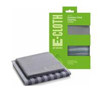 E-Cloth Stainless Steel Cleaning Kit - 2-Piece Microfibre Set, Streak-Free Shine For Appliances, Oven, Stove & Fridge