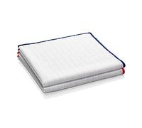 E-Cloth Wash & Wipe Dish Cloth, Microfibre, Blue/White & Red/White, 2 Pack