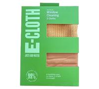 e-Cloth Glass Window Pack 2 Microfibre Cleaning & Polishing Cloths, No Chemicals
