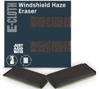 E-Cloth Windscreen Demister, Car Window Cleaner and Glass Streak-Free Cleaning Sponge, Outside and Inside Microfibre Demist Pad - 2-pack
