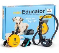 E-Collar - Educator ET-300-1/2 Mile Waterproof Remote Dog Training Collar Includes Premium Finger Clicker Trainer, 100 Programmable Levels + Vibration + Light + Sound