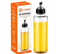 E-COSMOS® Oil Dispenser 1 Litre Cooking Oil Dispenser Bottle Oil Container Kitchen Accessories Items Kitchen Tools (PACK-OF-1-1000ML)