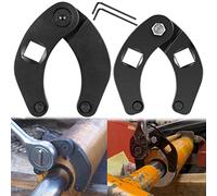 E-cowlboy 1266 Adjustable Gland Nut Wrench & 7463 Small Adjustable Gland Nut Wrench Universal for Hydraulic Cylinders on Most Farm & Construction Equipment (Set of 2)