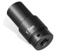E-cowlboy 17mm Harmonic Balancer Socket Tool - Heavy-Duty Heat-Treated Steel, 3x Impact Power, Fits 17mm Hex Pulley Damper Bolts, Compatible with 1/2" Drive for Honda & Other Engines