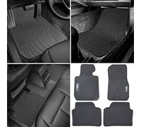 E-cowlboy Floor Mat for BMW 3 Series F30 320i 328i 335i 2012~2018 & 2015+ F80 M3 Heavy Duty Rubber Front+Rear Car Liner Carpet All Weather Custom Fit Waterproof Odorless (Black 4PCS)