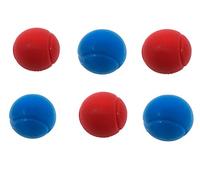 E-Deals 70mm Soft Foam Tennis Balls - Pack of 3 Blue + 3 Red