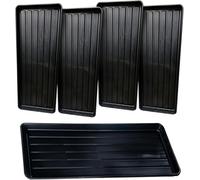 e Dukan 98cm Large Plastic Grow Bag Trays for Garden Plant Pots, Propagation & Seedling Trays - Heavy Duty Waterproof Drip Tray for Indoor Outdoor Gardening, Greenhouse & Hydroponic Use