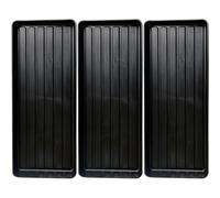 e Dukan 98cm Large Plastic Grow Bag Trays for Garden Plant Pots, Propagation & Seedling Trays - Heavy Duty Waterproof Drip Tray for Indoor Outdoor Gardening, Greenhouse & Hydroponic Use (3)