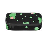 é’è›™ Large-Capacity Organized Pencil Case With Full-Print Design â€“ Durable Oxford Fabric Stationery Pouch Featuring Smart Multi-Zone Layout, Mesh Pocket, Adjustable Divider & 4 Pen Slots