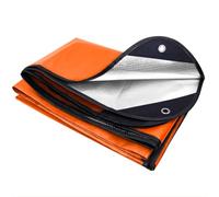 E EASTSTORM Emergency Blanket 7x5ft Waterproof Reflective Tarp Orange | Thickened Reusable Survival Blanket with Three Layer Protection. Ideal for Camping,Emergencies and Outdoor Shelter