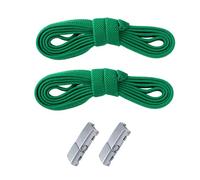 E EGART Elastic No Tie Shoelaces with Metal Buckles Shoe Laces for Kids，Adults，Elderly，shoelaces apply to sneakers, board shoes, casual shoes (Dark Green)