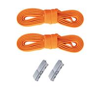 E EGART Elastic No Tie Shoelaces with Metal Buckles Shoe Laces for Kids，Adults，Elderly，shoelaces apply to sneakers, board shoes, casual shoes (Orange)